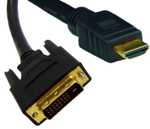 HDMI to DVI Cable, HDMI Male to DVI Male, CL2 rated, 10 foot