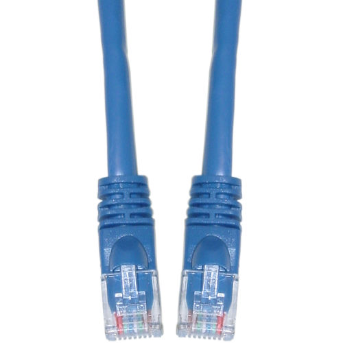 Cat 6a Blue Ethernet Patch Cable, Snagless / Molded Boot, 500 MHz, 35 foot