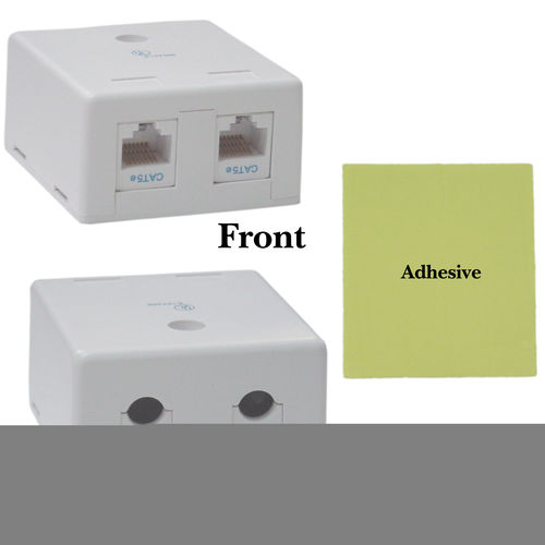 Cat 5e Duplex Surface Mount Box, Unshielded