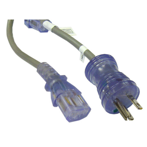 Hospital Grade, Green Dot, Power Cord, 14 AWG, SJT, 15 Amp / 125 Volt, 6 Foot