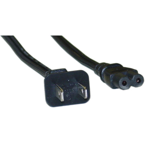 Notebook / Laptop Power Cord, NEMA 1-15P to C7, Non-Polarized, UL / CSA rated, 6 ft