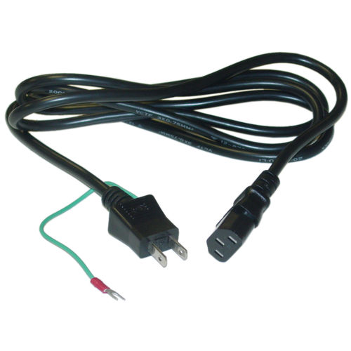 Japanese Computer / Monitor Power Cord, JIS C 8303 with Ground Wire to C13, PSE Approved, 6 foot