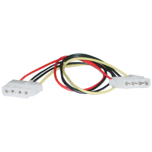 4 Pin Molex Cable, 5.25 inch Female to 5.25 inch Female, 12 inch