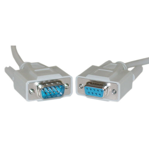 Null Modem Cable, DB9 Male to DB9 Female, UL rated, 8 Conductor, 3 foot
