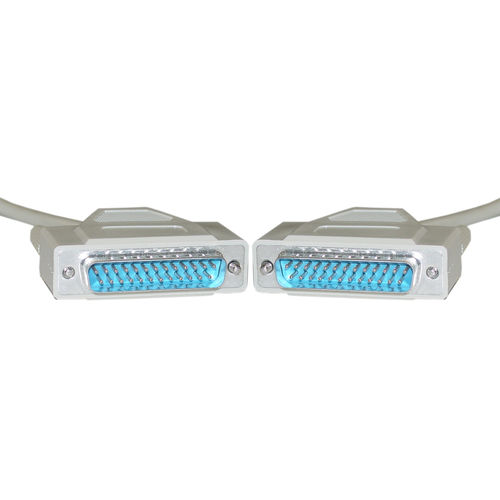 Serial Cable, DB25 Male, RS-232, UL rated, 1:1, 3 foot