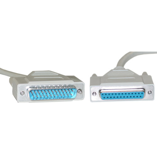 Serial Extension Cable, DB25 Male to DB25 FemaSerial Extension Cable, DB25 Male to DB25 Female, RS-232, UL rated, 1:1, 6 foot
le, RS-232, UL rated, 1