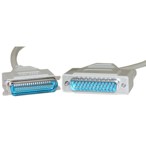 Parallel Printer Cable, DB25 Male to Centronics 36 Male, 25 Conductor, 6 foot