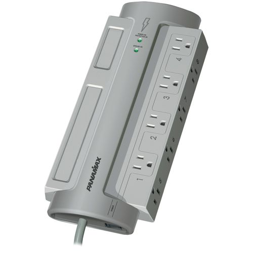 PANAMAX PM8-EX 8-Outlet PowerMax(R) PM8-EX Surge Protector (Without Satellite & CATV Protection)