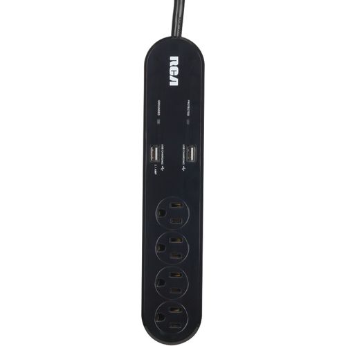 RCA PS42R 4-Outlet Surge Protector with 2 USB outlets