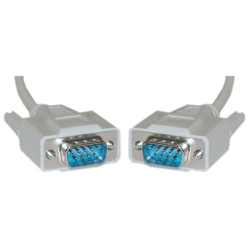 Serial Cable, DB9 Male, UL rated, 9 Conductor, 1:1, 10 foot