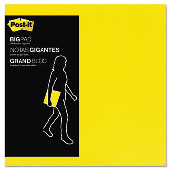 Big Pad, 11 x 11, Bright Yellow, 30 Sheets/Pad