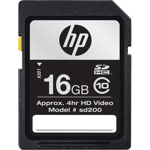 16GB HP SDHC Class 10 Memory Card