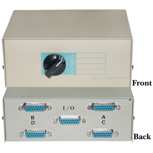Apple / Mac AB 4 Way Switch Box, DB15 Female