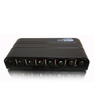 USB 2.0 High Speed Desktop Hub, Black, 7 Port, Self Powered, Multi TT