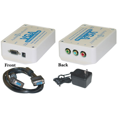 VGA to Component Video Converter for HDTVs, HD15 Female to 3 RCA Female (RGB)