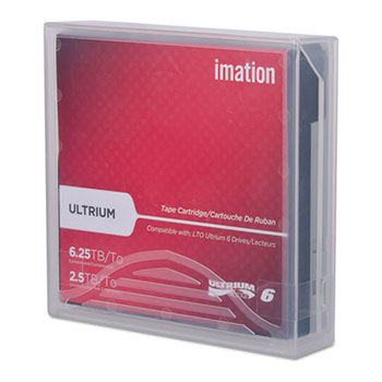 1/2"" Ultrium LTO-6 Cartridge, 2538 ft, 2.5TB Native/6.25TB Compressed