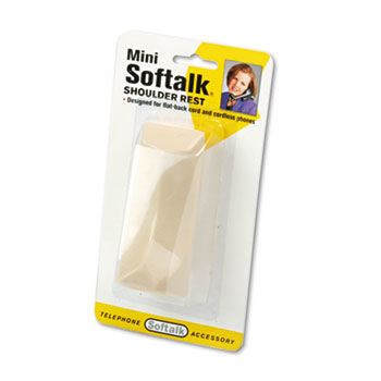 Mini Softalk Telephone Shoulder Rest, 4-1/2 Long x 1-3/4w x 2h, Ivory