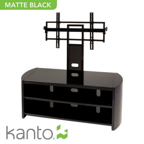 OASIS 50-inch TV Stand w/ Mounting Attachment (Matte Black)