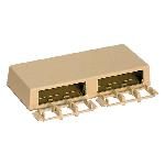 HOUSING SURFACE MOUNT 6 PORT IVORY