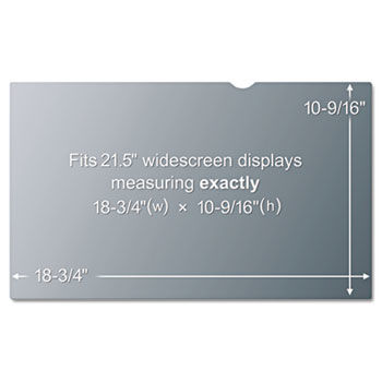 Blackout Frameless Privacy Filter for 21.5"" Widescreen LCD Monitor, 16:9
