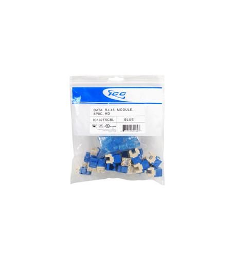 MODULE, CAT 5e, HD, 25 PK, BLUE