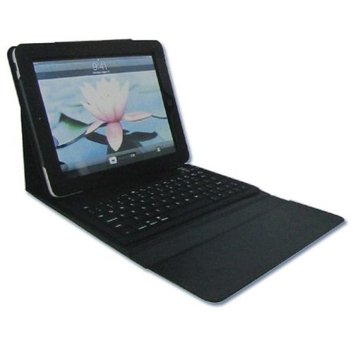 Compatible Wireless Bluetooth Keyboard with Leather Bag for ipad 2,3,4,5