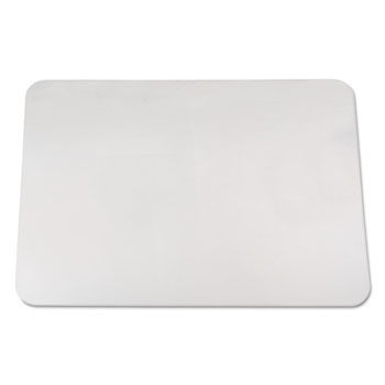 KrystalView Desk Pad with Microban, 24 x 19, Clear