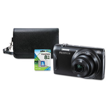 FinePix T500 Digital Camera Bundle, 16MP, 12x Optical Zoom, 24x Digital Zoom