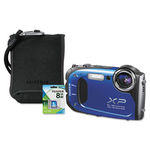 FinePix XP60 Waterproof Digital Camera Bundle, 16MP, 5x Optical/10x Digital Zoom