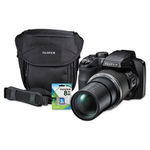 FinePix S8200 Digital Camera Bundle, 16MP, 40x Optical Zoom, 80x Digital Zoom
