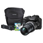 FinePix SL1000 Digital Camera Bundle, 16MP, 50x Optical Zoom, 100x Digital Zoom