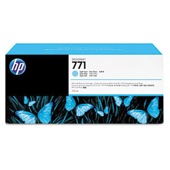 B6Y20A (HP 771) Ink Cartridge, 775 mL, Light Cyan