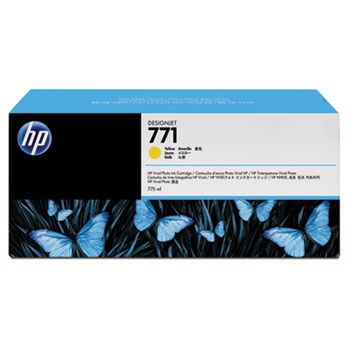 B6Y42A (HP 771) Ink Cartridge, 775 mL, Yellow, 3/Pk