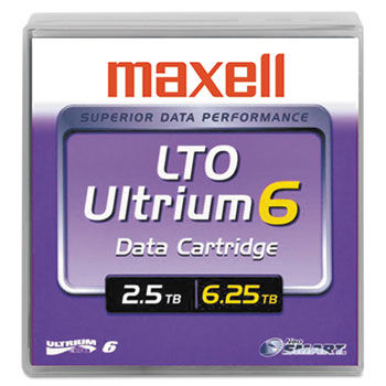 1/2"" Ultrium LTO-6 Cartridge, 2776 Ft, 2.5TB