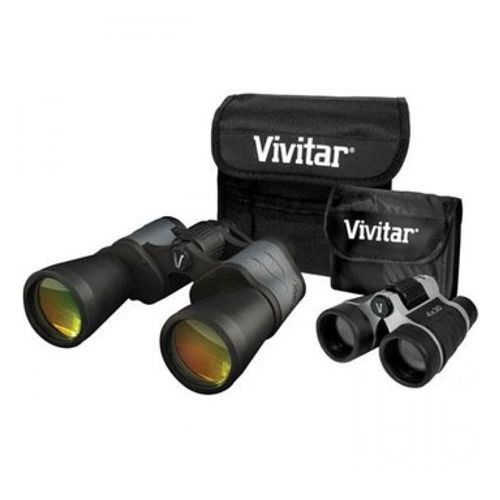 Vivitar Value Series 10x50 Porro Prism and 4 x 30 Roof Prism Binocular Set