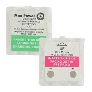 Cobra 4.8v 300mAh Ni-CD Battery 2 Pack Refurbished
