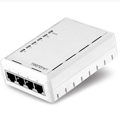 500Mbps 4 Port Powerline AV