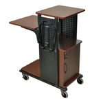 High-Life Boardroom Presentation Station Office/School Cart With 4 Casters, Locking Cabinet With 7 Outlet Electric Cord Included