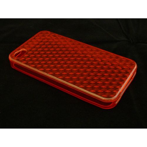 High-Life Snowfire Red Diamond Dazzle Protective-Soft Fresh Tracks Iphone 4 Carrying Case