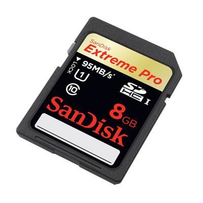 8GB Extreme Pro SD Card