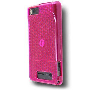 OEM Verizon High Gloss Silicone Case for Motorla Droid X MB810 / Motorola Droid X2 MB870 (Pink)
