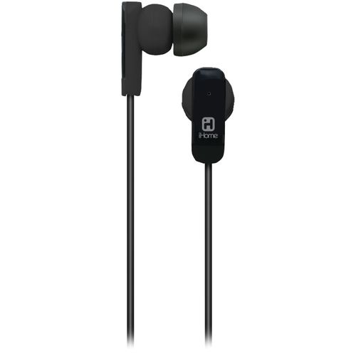 IHOME IB4BX Noise-Isolating Earbuds (Black)