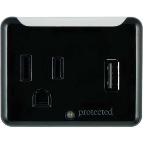 GE 14563 1-Outlet Tap with 1 USB Port