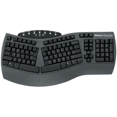 FELLOWES 98915 Microban Split Design Keyboard