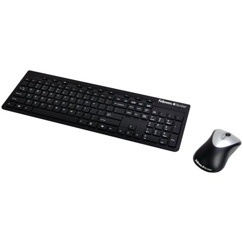 FELLOWES 9893601 Microban Slimline Cordless Keyboard Combo