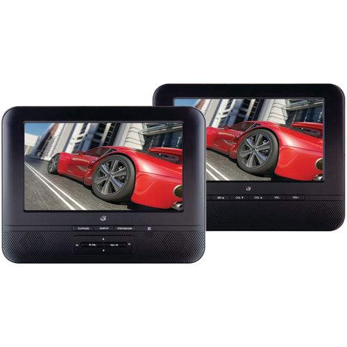 GPX PD7711B 7"" Portable Twin Screen DVD Player