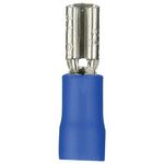 INSTALL BAY BVFD110 Non-Insulated Female Quick Disconnect, 100 pk (Blue; 16 - 14 gauge; .110)