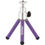 VIVITAR VIV-MPT-100-PUR 6"" Table Tripod (Purple)