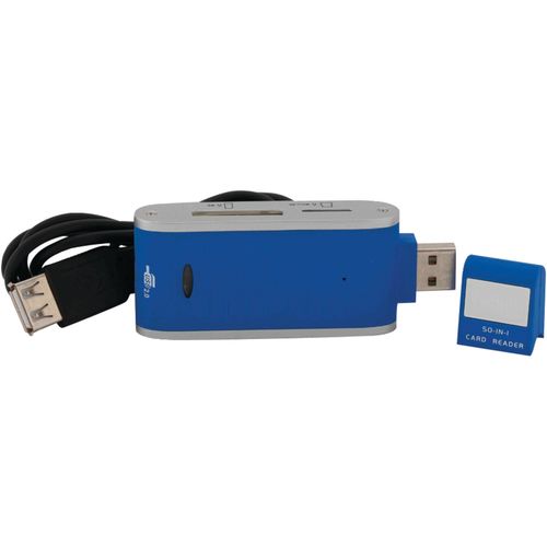 VIVITAR VIV-RW-5000-BLU 50-In-1 Card Reader (Blue)