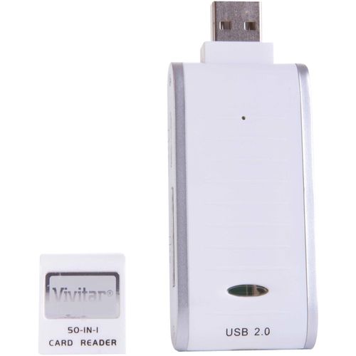 VIVITAR VIV-RW-5000-W 50-In-1 Card Reader (White)